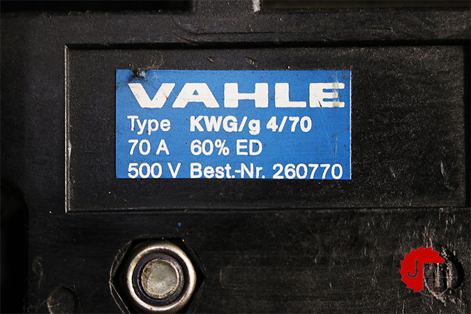 VAHLE KWG/g4/70 Current collector 600V/70A