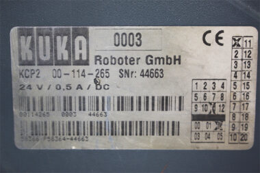 KUKA KCP2 00-114-265 Control Panel Robot