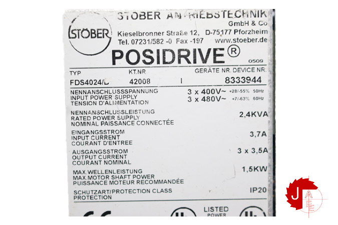 STOBER POSIDRIVE FDS 4000