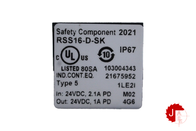SCHMERSAL RSS16-D-SK  ELECTRONIC SAFETY SENSOR 103004343
