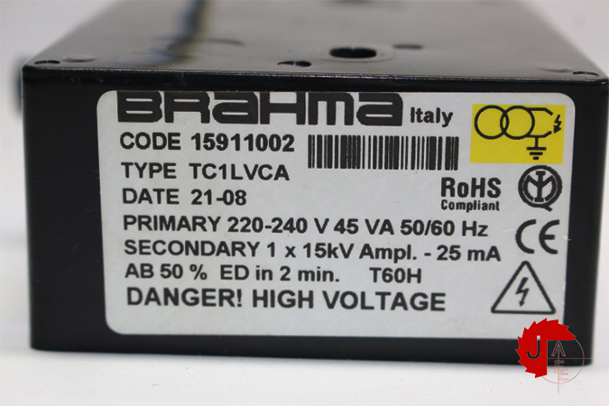 BRAHMA TCL1LVCA Electronic Ignition Transformer 15911002