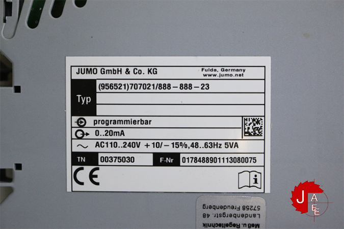 JUMO Dtrans T02 PCP Four-wire transmitter