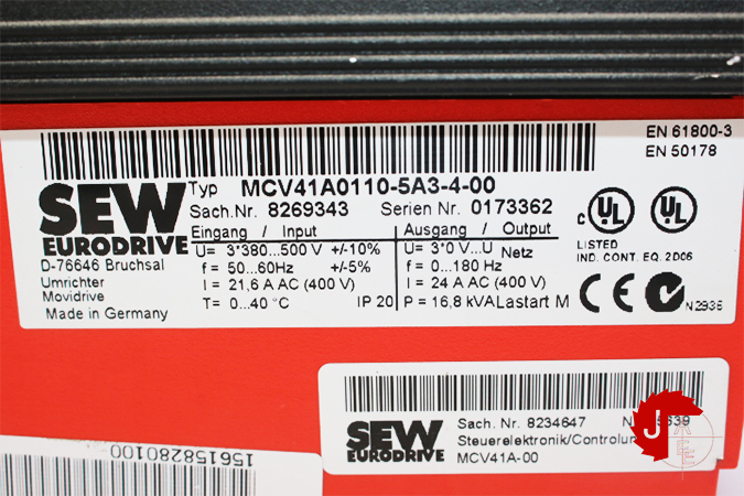 SEW MCV41A0110-5A3-4-00 MOVIDRIVE Inverter drive