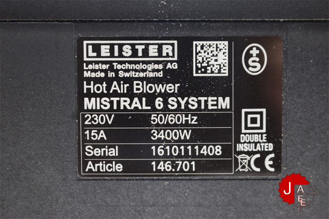 LEISTER MISTRAL 6 SYSTEM HOT AIR BLOWER