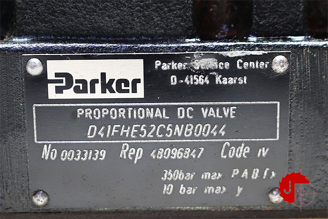 PARKER D41FHE52C5NB0044  PROPORTIONAL PRESSURE RELIEF VALVE