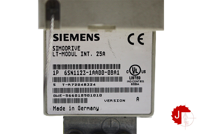 SIEMENS 6SN1118-0NJ01-0AA0 1-AXIS CONTROL LOOP BLOCK