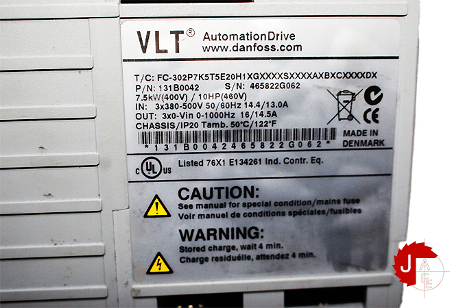 Danfuss131B0042 Frequency converter FC-302P7K5T5E20H1XGXXXXSXXXXAXBXCXXXXDX