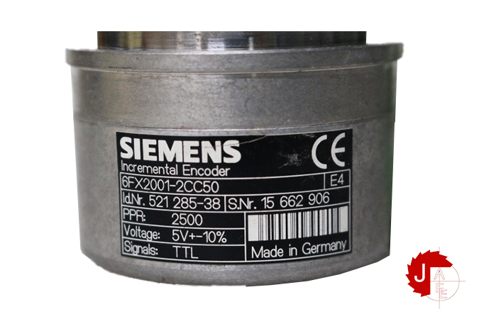 SIEMENS 6FX2001-2CC50 Incremental Encoder 521285-38