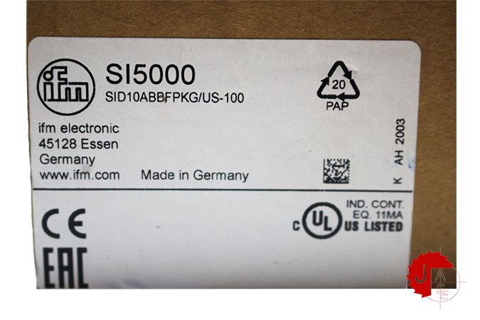 IFM SI5000 Flow monitor SID10ABBFPKG/US-100
