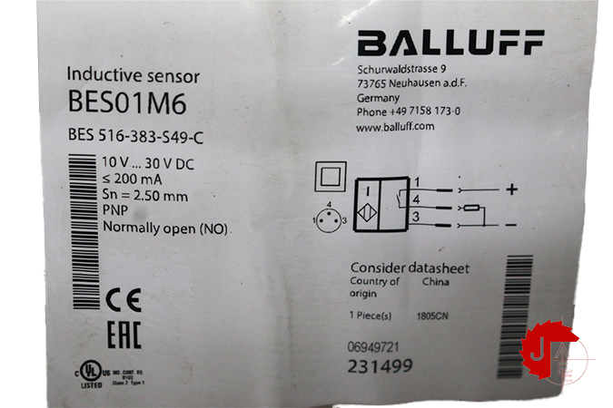 BALLUFF BES01M6 Inductive standard sensors BES 516-383-S49-C