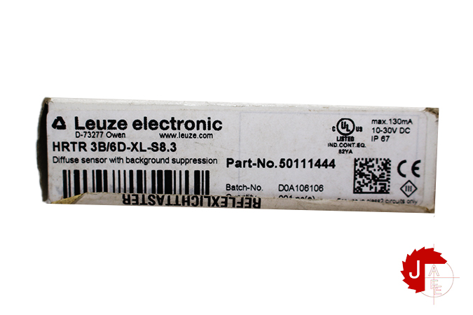 Leuze HRTR 3B/6D-XL-S8.3 Diffuse sensor with background suppression