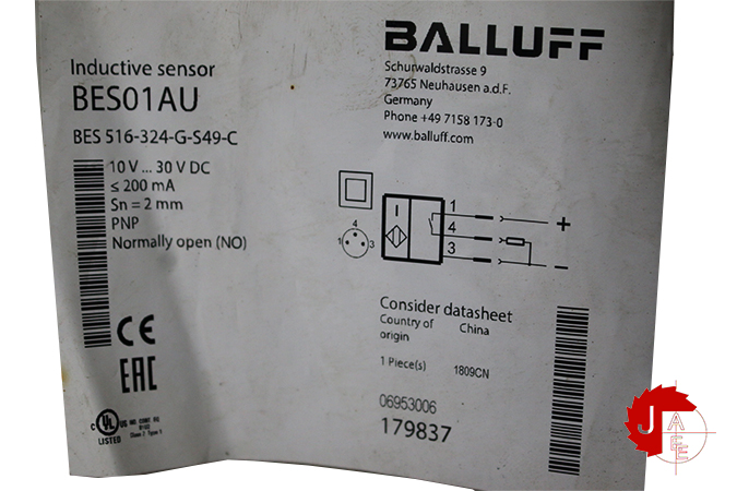 BALLUFF BES01AU Inductive standard sensors BES 516-324-G-S49-C