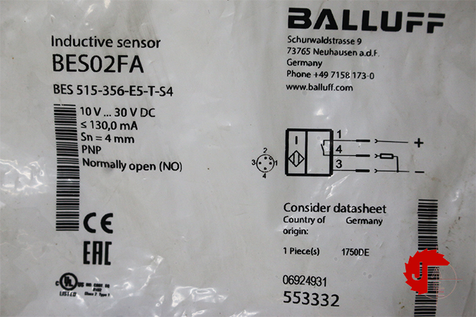 BALLUFF BES02FA Inductive standard sensors BES 515-356-E5-T-S4