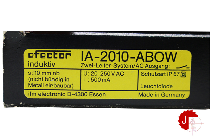 IFM IA0034 Inductive sensor IA-2010-ABOW