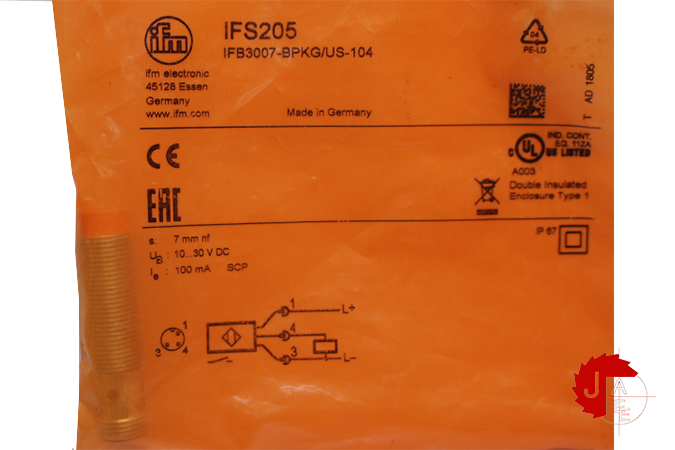 IFM IFS205 Inductive sensor IFB3007-BPKG/US-104