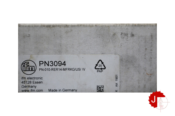 IFM PN3094 Pressure sensor with display PN-010-RER14-MFRKG/US/ /V