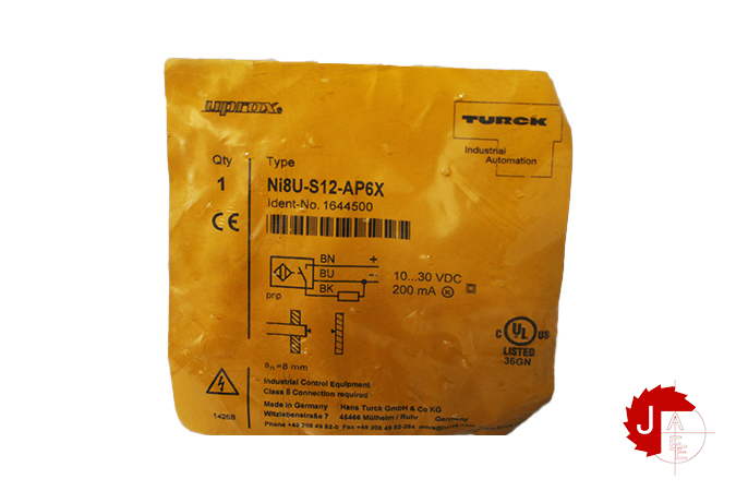 TURCK Ni8U-S12-AP6X Inductive Sensor