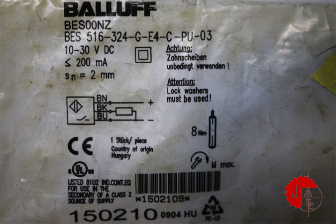 BALLUFF BES00NZ Inductive standard sensors BES 516-324-G-E4-C-PU-03