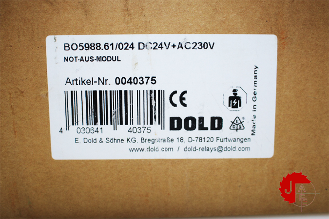 DOLD BO 5988 Emergency stop module BO5988.61/024