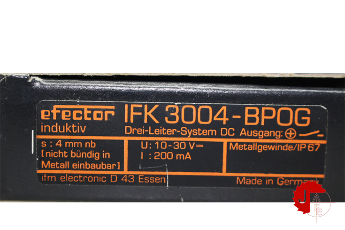 IFM IFK3004 Inductive sensor IFK3004-BPKG/US-104