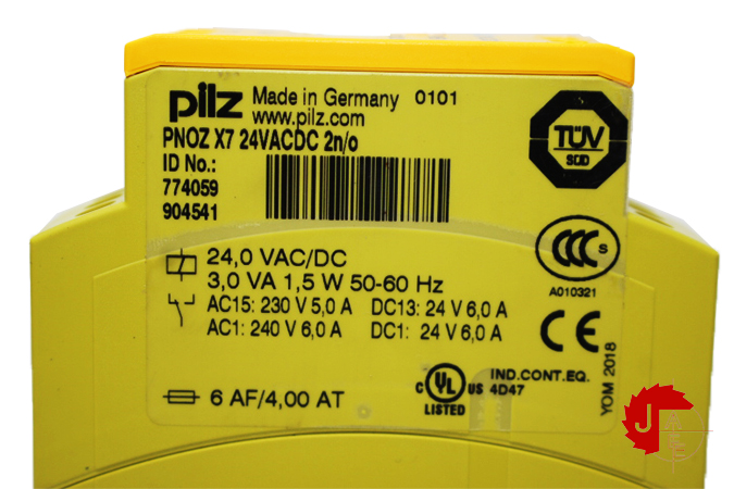 PILZ PNOZ X7 24VACDC 2n/c Safety Relay 904541