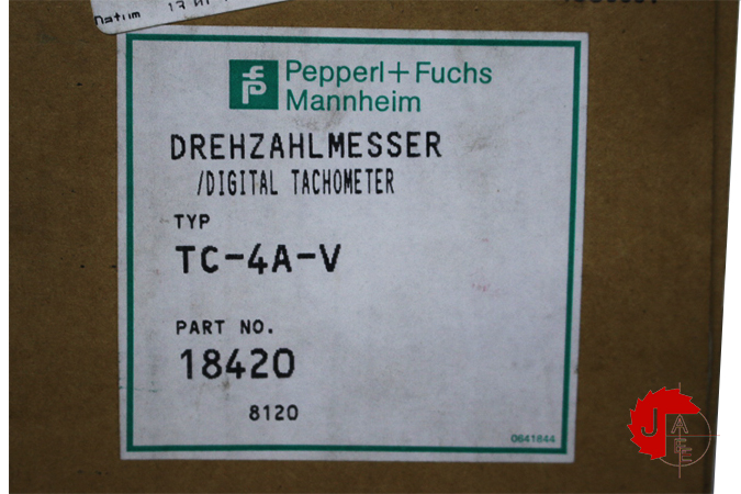 PEPPERL+FUCHS TC-4A-V Tachometer 18420 - Jordan Anwar Est.