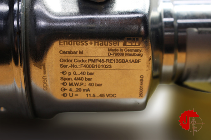 Endress+Hauser PMP 45 Pressure Transmitter PMP45-RE13SBA1ABF