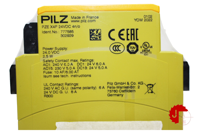 PILZ PZE X4P C 24VDC 4n/o Safety Relay 787585