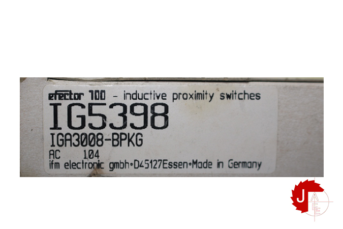 IFM IG5398 Inductive sensor IGA3008-BPKG
