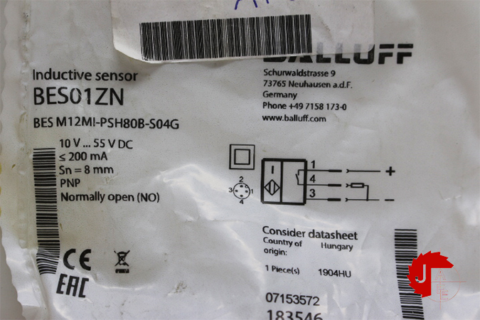 BALLUFF BES01ZN Inductive standard sensors BES M12MI-PSH80B-S04G