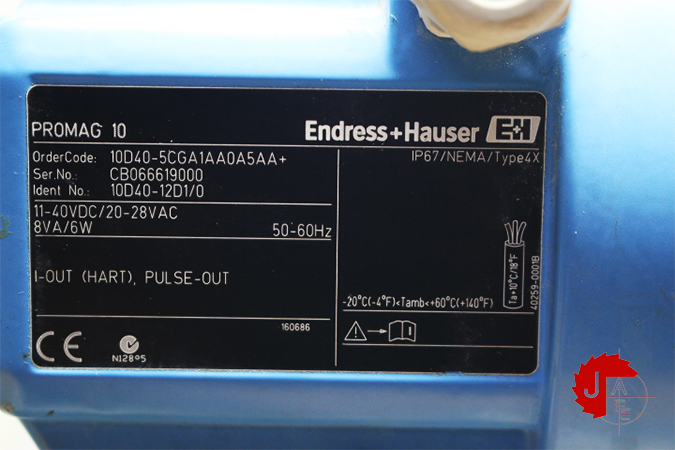 Endress+Hauser 10D Electromagnetic flowmeter 10D40-5CGA1AA0A5AA+