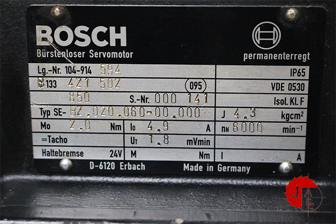 BOSCH SE-B2.020.060-00.000 Servo motors