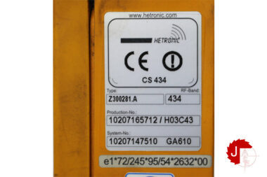 HETRONIC Z300281.A RECEIVER 