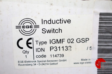 EGE IGMF 02 GSP Proximity switches P31132 