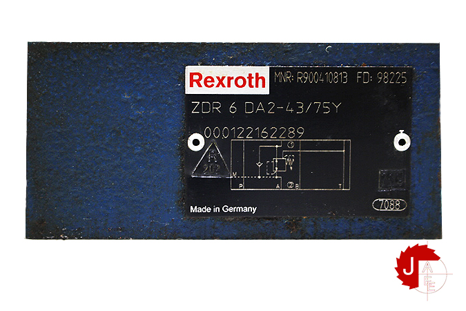 Rexroth ZDR 6 DA2-43/75Y PRESSURE REDUCING VALVE
