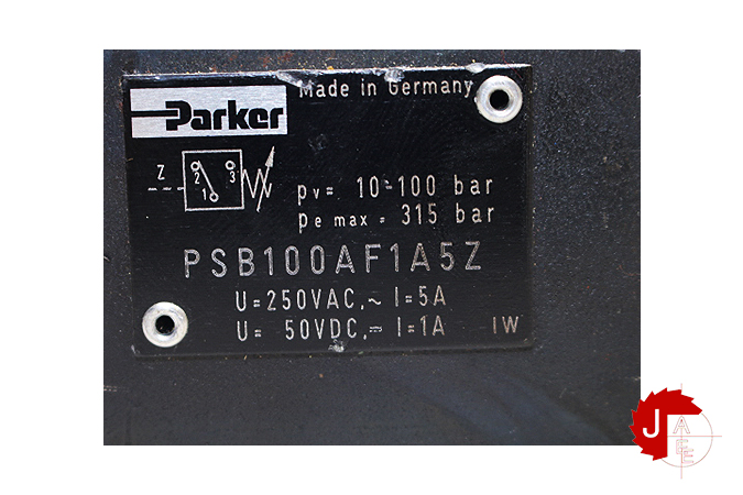 Parker PSB100AF1A5Z Hydraulic Pressure Switch 10-100 bar