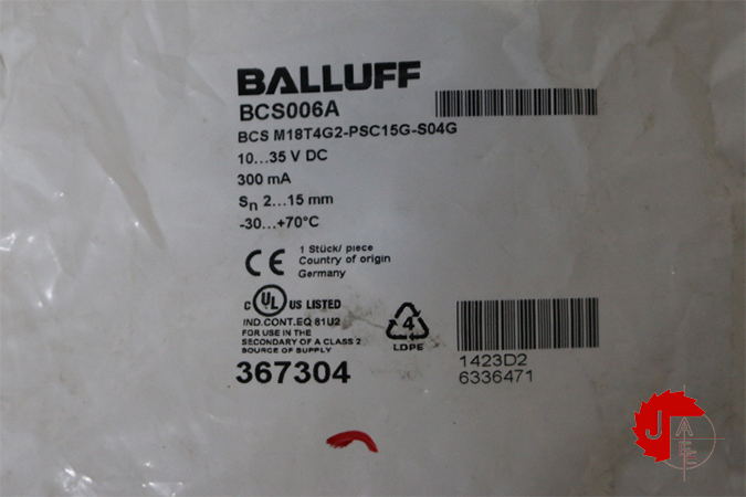 BALLUFF BCS006A Capacitive level sensors with media contact BCS M18T4G2-PSC15G-S04G