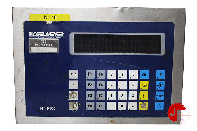 HOFELMEYER HT-F100 WEIGHING TERMINALS