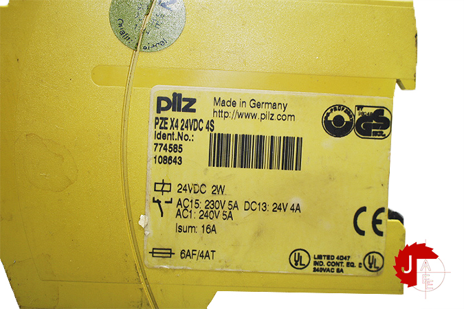 PILZ 774585 Safety relays PZE X4 24VDC 4S