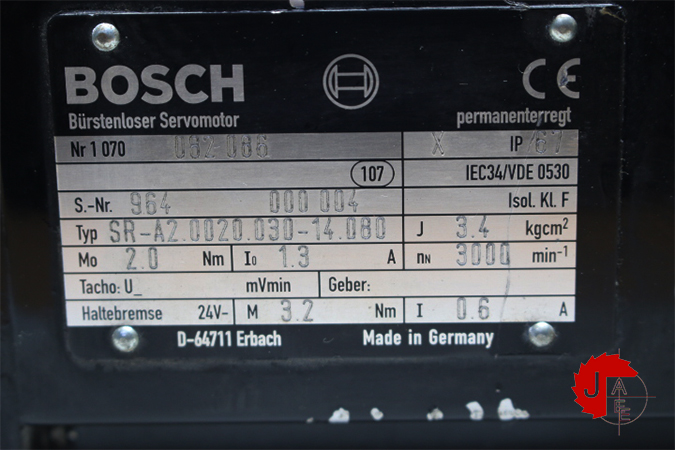 BOSCH SR-A2.0020.030-14.080 Brushless servomotor