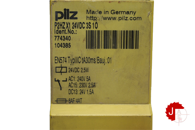 PILZ P2HZ X1 24VDC 3n/o 1n/c Safety relay 774340