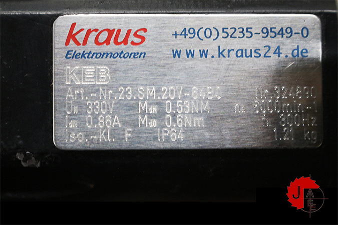 KEB 23.SM.20V.64B0 Servo motor