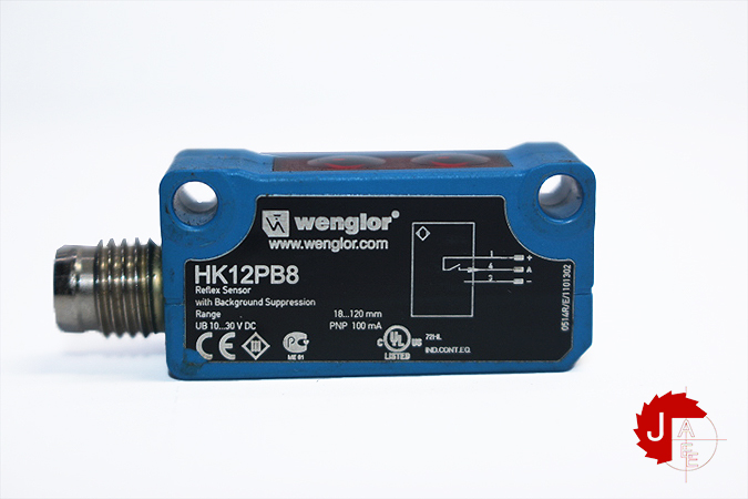 Wenglor HK12PB8 Reflex Sensor with Background Suppression