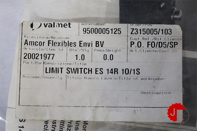 SCHMEASAL ES 14R 10/1S LIMIT SWITCH