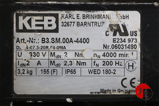 KEB B3.SM.00A-4400 Servo motor