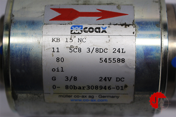 Coax KB 15 NC High Pressure coaxial Valves KB 15 NC 11 5C8 3/8DC 24L