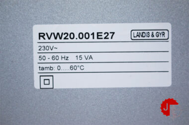 LANDIS & GYR RVW20.001E27 Electronic Air / Fuel Ratio Control System