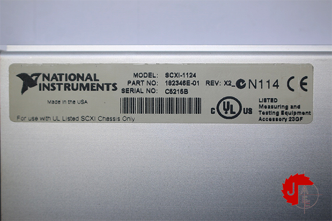 NATIONAL INSTRUMENTS SCXI-1124 6-CHANNEL ISOLATED D/A CONVERTER