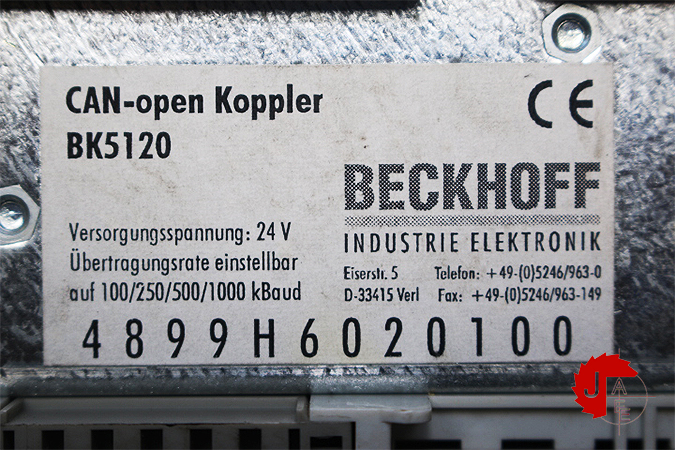 BECKHOFF BK5120 CAN open Bus Coupler