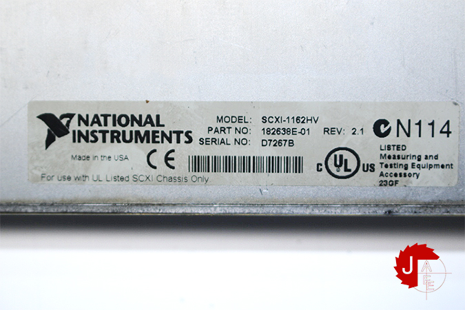 NATIONAL INSTRUMENTS NI SCXI-1162HV 32-CHANNEL HIGH VOLTAGE DIGITAL INPUT